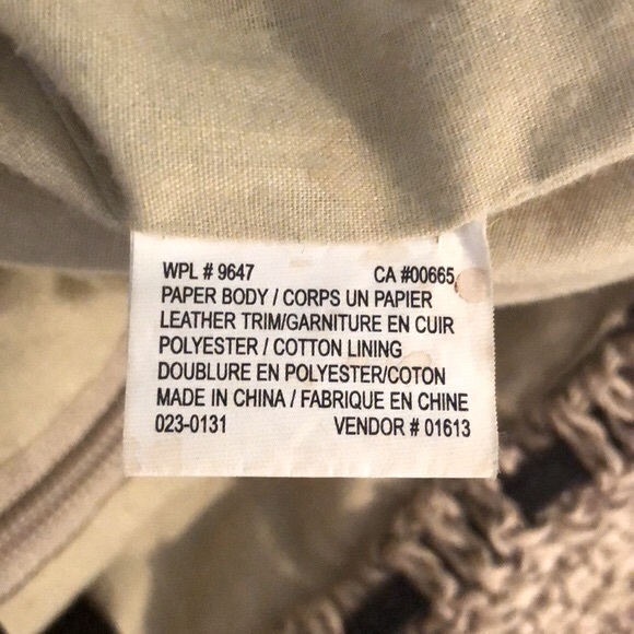 Eddie Bauer Woven Straw and Leather Tote - Picture 14 of 16